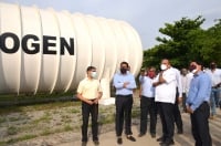 CS Somesh Kumar visits Medical Oxygen Plant at Pashamylaram