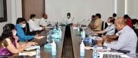 Minister CH Mallareddy holds a meeting with officials of Labour department