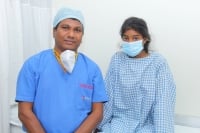 A girl suffering from Scoliosis been rectified with just a single surgery by the doctors of KIMS