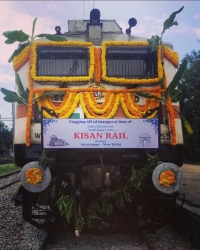 South India’s First “Kisan Rail” flagged off from Anantapur (Andhra Pradesh) to Adarsh Nagar (New Delhi)