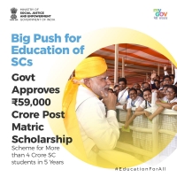 Cabinet approves transformatory changes in Post Matric Scholarship for SCs