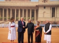 President Kovind, PM Modi Welcome Trump at Rashtrapati Bhavan