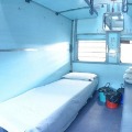 Train Coach Bearths converted into Isolation Beds