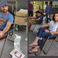 Hero Nani and his wife Anjana donates blood for NTR Trust