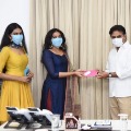 ActorRajasekhar s Daughters  Contributes Rs 2 Lakhs for Telangana CM Relief fund