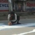 Man Shares Split Milk With Street Dogs in Agra