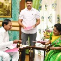 Cm kcr meets Governor Tamilisai