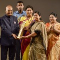 AP woman Padal Bhudevi conferred with Narishakti award