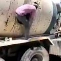 Police identified migrants in a cement mixer vehicle