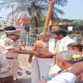 Police officers attend a marriage at Alipiri